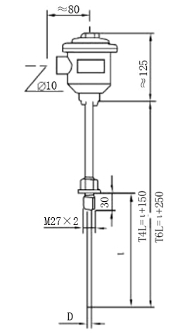 固定螺紋式鎧裝熱電偶型號(hào)規(guī)格