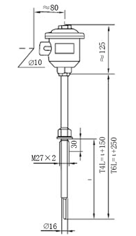 M27×2固定螺紋式隔爆型熱電偶型號(hào)規(guī)格